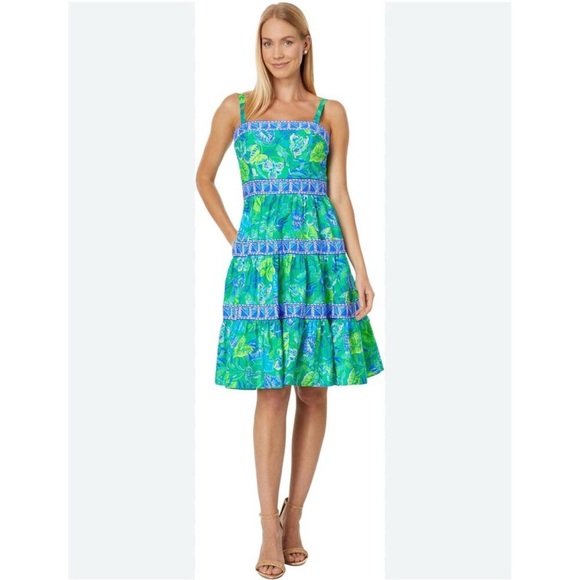 Lilly Pulitzer Casidee Floral Tiered Cotton Dress - Picture 3 of 8